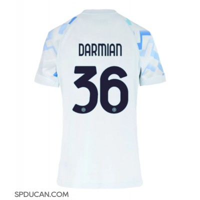Zenski Nogometni Dres Inter Milan Matteo Darmian #36 Gostujuci 2025-26 Kratak Rukav Zenski Nogometni Dres Inter Milan Matteo Darmian #36 Gostujuci 2025-26 Kratak Rukav